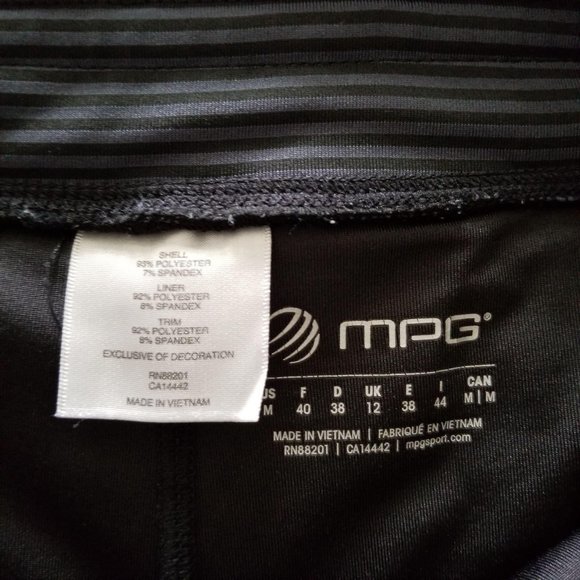 MPG Athletic Running Shorts Black Turquoise - Picture 6 of 8